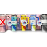 Paquete de 10 Termos Stanley Acuarela con agarradera 40 oz