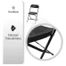 Set De 50 Sillas Plegables Para Eventos Color Negro Liso Gardecor