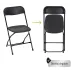 Set De 50 Sillas Plegables Para Eventos Color Negro Liso Gardecor