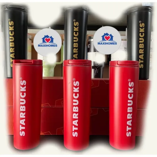 Paquete de 10 Cilindros Starbucks rojo y negro Paquete de 10 Cilindros Starbucks rojo y negro