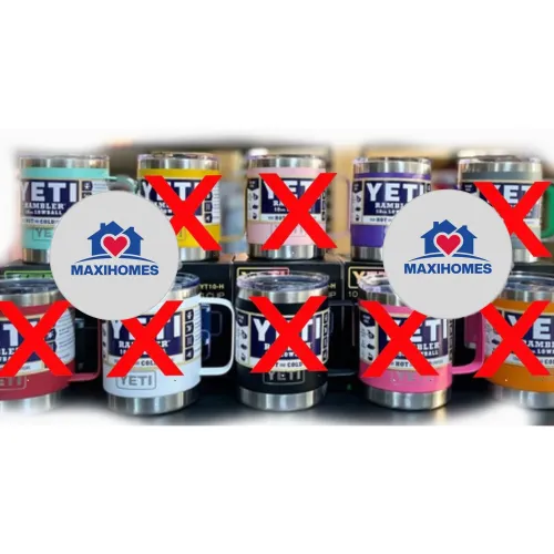 Paquete de 10 Tazas yeti con agarradera 10 oz