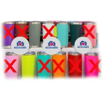 Paquete de 10 Termos genérico colores 20 oz Paquete de 10 Termos genérico colores 20 oz