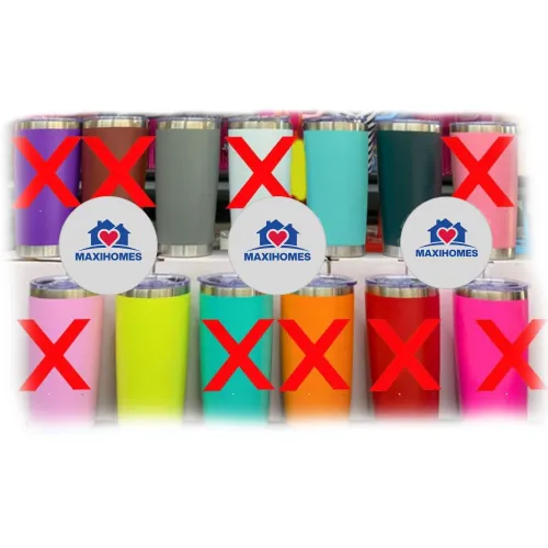 Paquete de 10 Termos genérico colores 20 oz