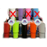 Paquete de 10 Termos plástico con agarradera genérico 40 0z