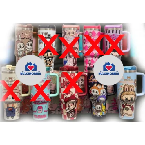 Paquete de 10 Termos Stanley labubu 1 con agarradera 40 oz