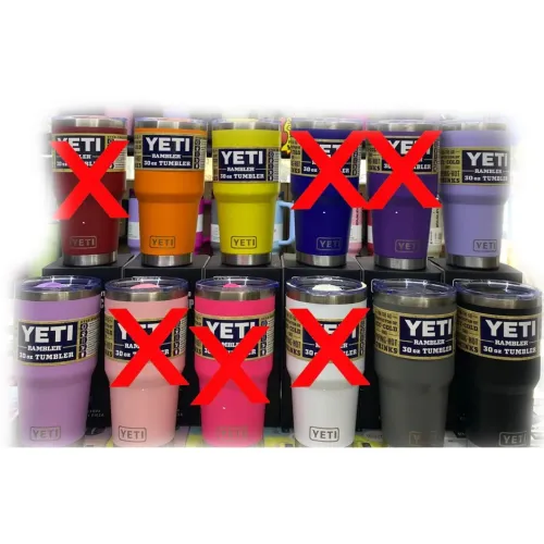 Paquete de 10 Termos yeti 30 oz