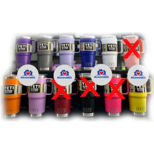 Paquete de 10 Termos yeti con agarradera 25 oz