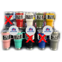 Paquete de 10 Termos yeti con agarradera 30 oz