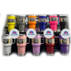 Paquete de 10 Termos yeti con agarradera 35 oz